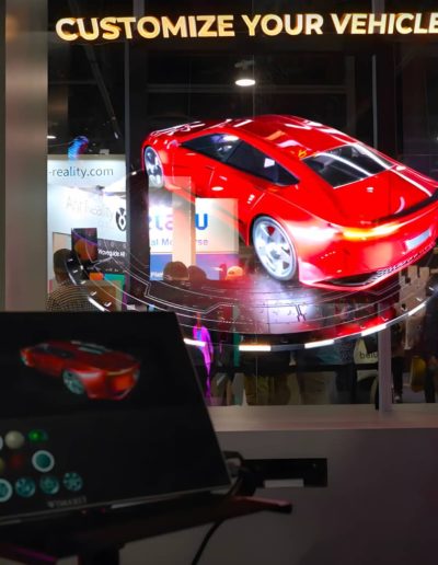 The Configurator of Hologram Specialists' car